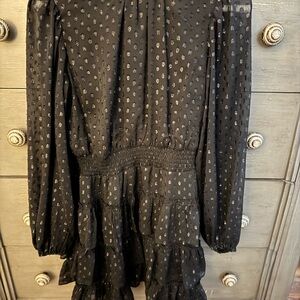 Express Black Dress with Black Details